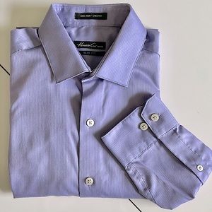 Kenneth Cole Stretch LS Slimfit Lavender Shirt 15